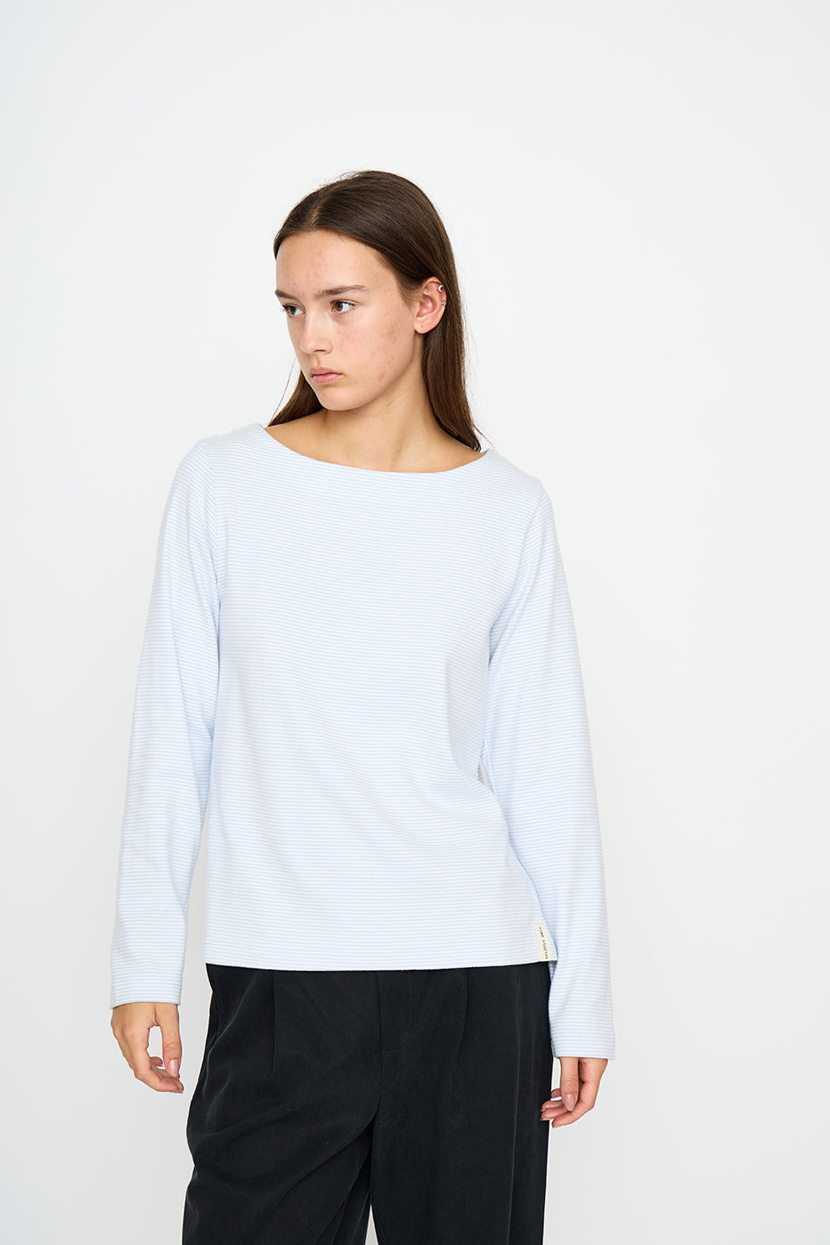 トップス apolina Joan Blouse - Almond 3-5Y Kady Long Sleeve Blouse - Chambray - Ulla Johnson