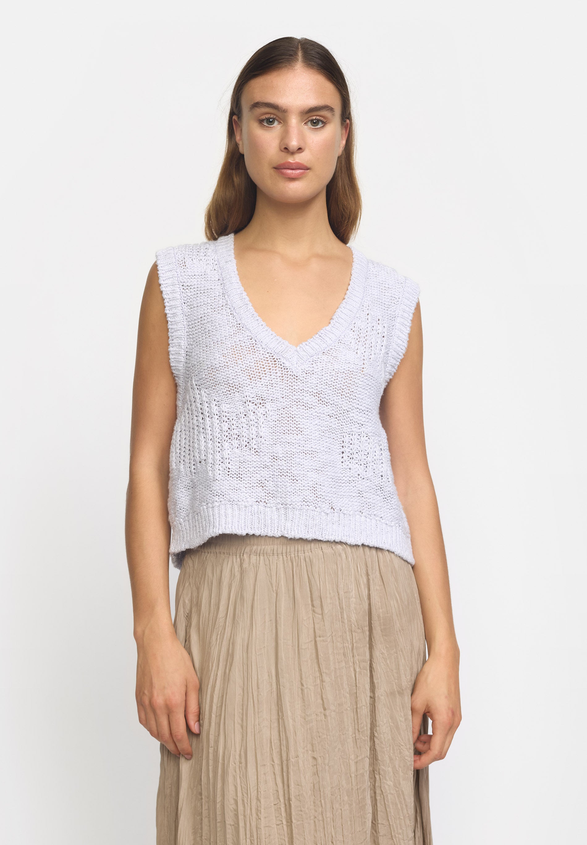 ★2022SS新作★ROMANTIC CROWN★FRUIT KNIT VEST FRUIT KNIT VEST_WHITE - ROMANTIC CROWN | 60% - Asian Fashion