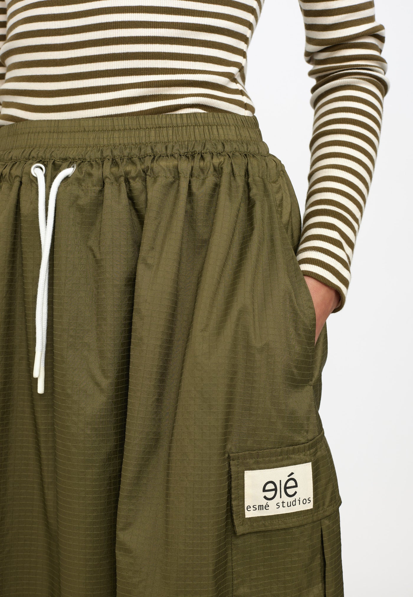esmé studios ESMelvy Midi Skirt Skirt 236 Dark Olive