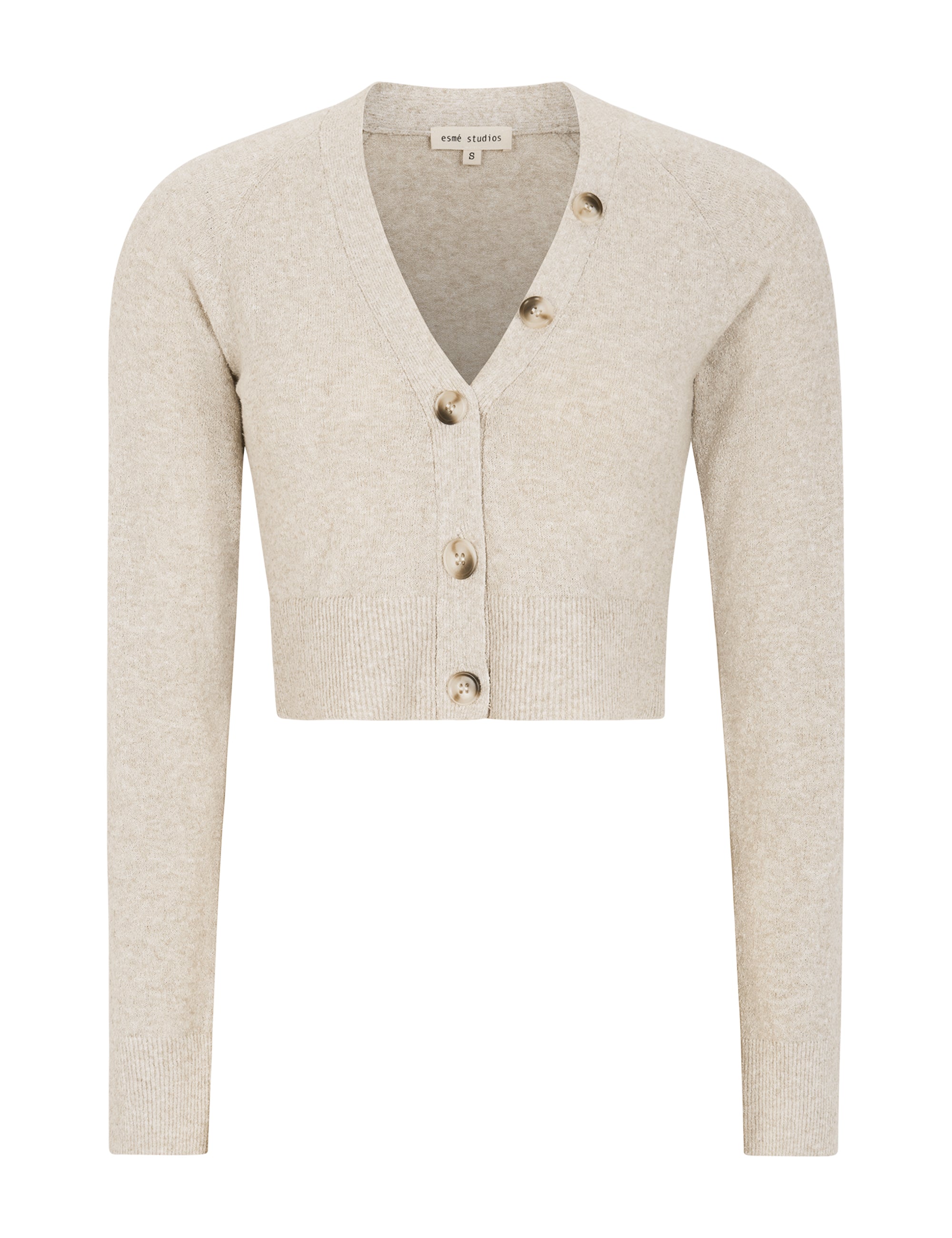 ESRim Knit Cardigan - Sand – esmestudios.com