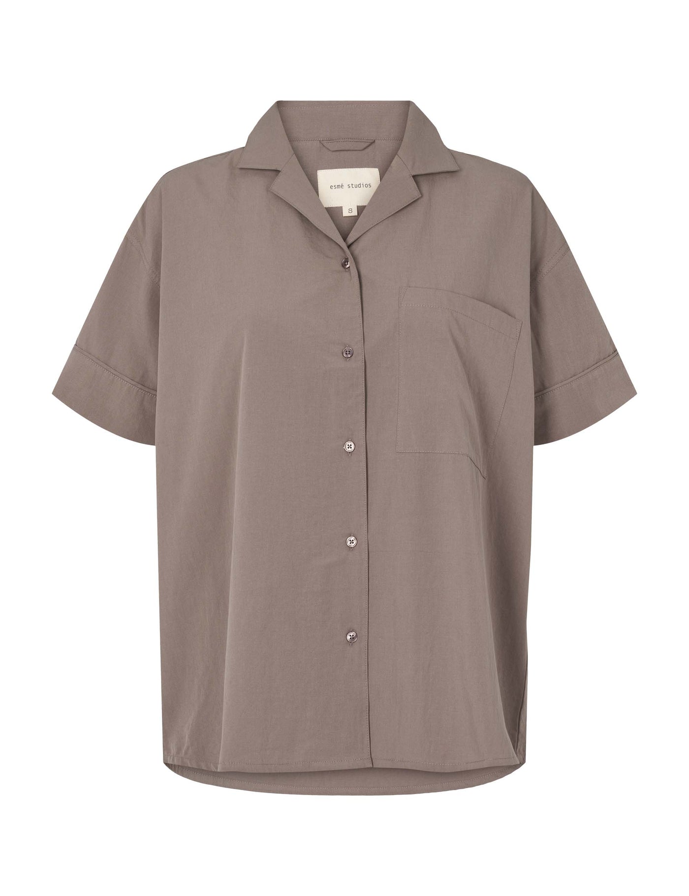 esmé studios ESRuby Resort Shirt GOTS Homewear 174 Charcoal Gray