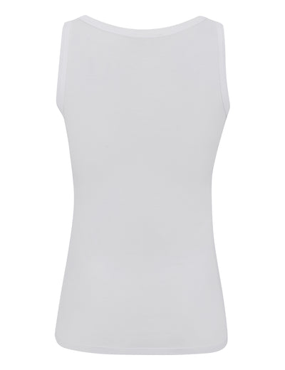 esmé studios ESPenelope Slim Fit Tank Top T-shirt and Tops 002 White