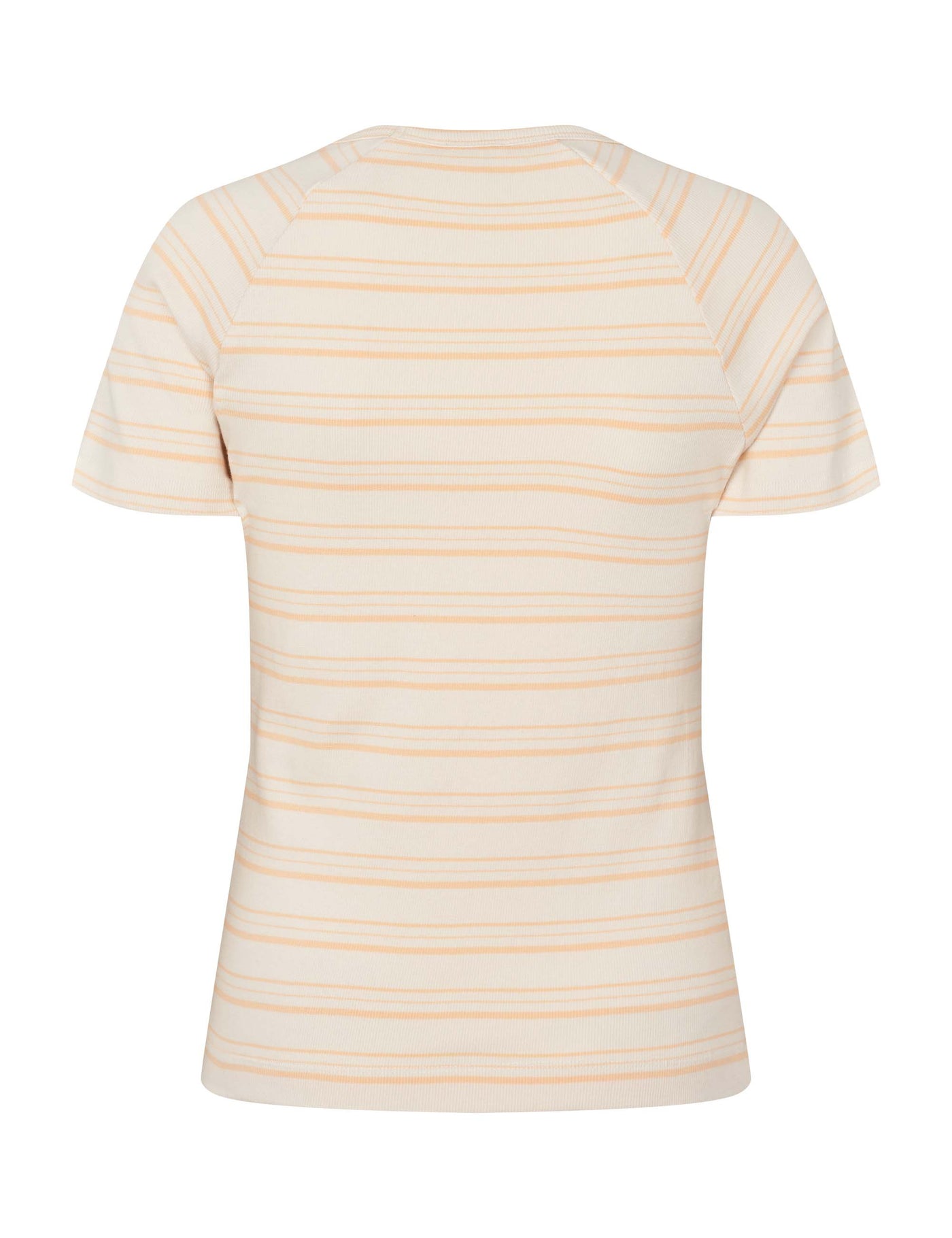 esmé studios Blossom SS O-neck Rib T-shirt GOTS T-shirt and Tops 250 Apricot Ice Stripe