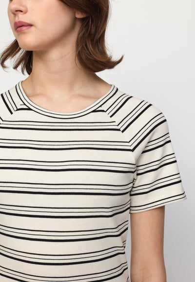 esmé studios Blossom SS O-neck Rib T-shirt GOTS T-shirt and Tops 252 Black Stripe