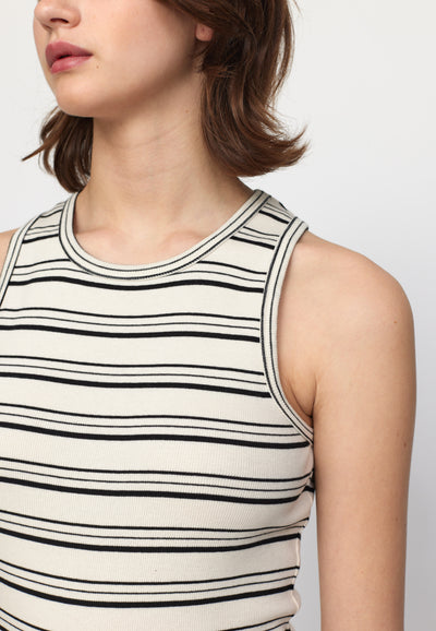 esmé studios Blossom Tank Top GOTS T-shirt and Tops 252 Black Stripe