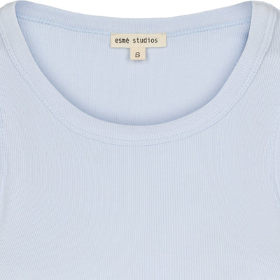 esmé studios Blossom Tank Top GOTS T-shirt and Tops 275 Halogen Blue