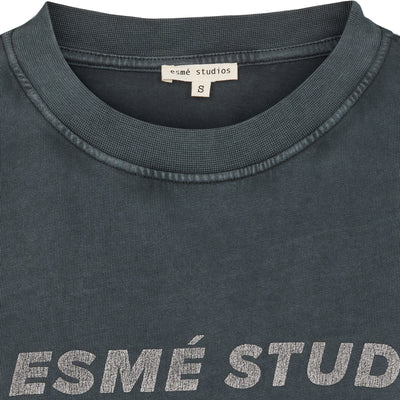 esmé studios ESAlly Boxy T-shirt GOTS T-shirt and Tops 001 Black