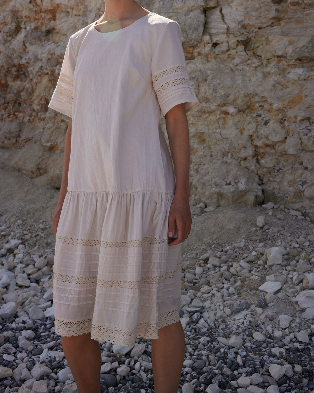 esmé studios ESAmina Dress GOTS Dresses and Jumpsuits 277 Oatmeal