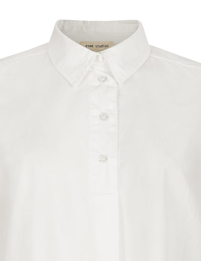 esmé studios ESAnine LS Polo Shirt Shirts & Blouse 022 Snow White