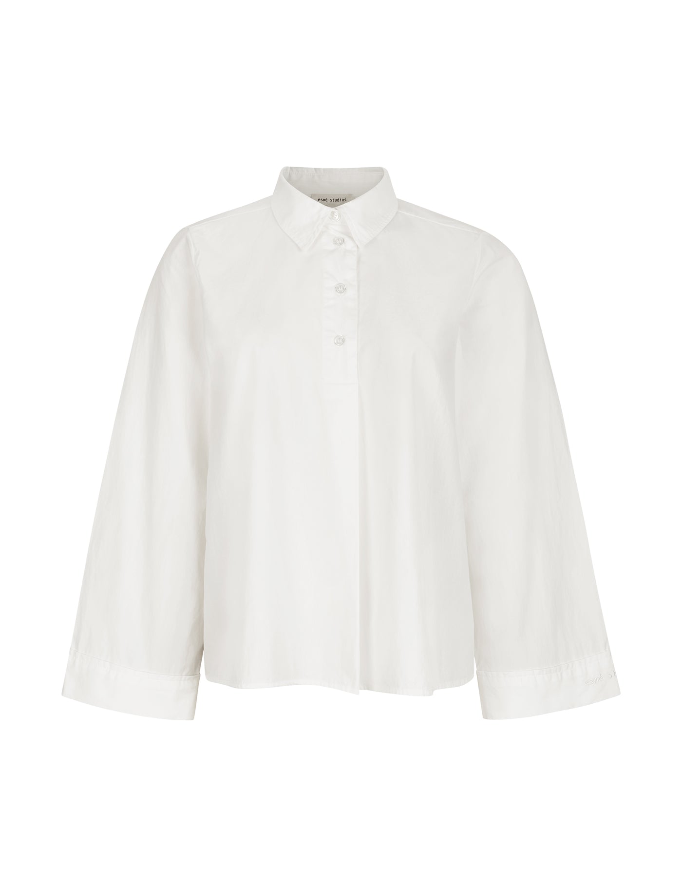 esmé studios ESAnine LS Polo Shirt Shirts & Blouse 022 Snow White