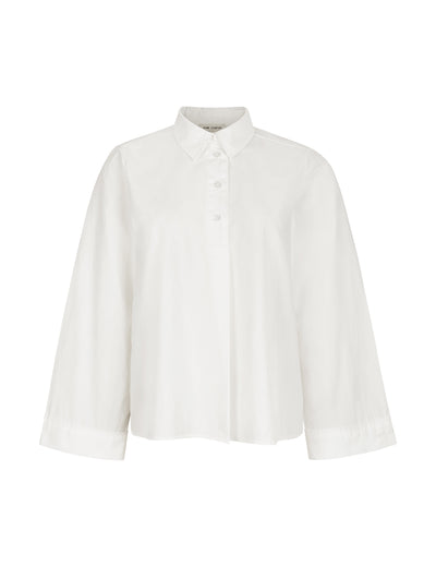 esmé studios ESAnine LS Polo Shirt Shirts & Blouse 022 Snow White