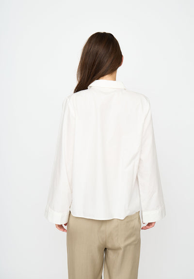 esmé studios ESAnine LS Polo Shirt Shirts & Blouse 022 Snow White