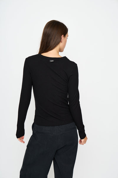 esmé studios ESAriel LS Top GOTS T-shirt and Tops 001 Black