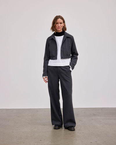 esmé studios ESBalmi Short Wool Jacket GRS Jacket 012 Gray Melange
