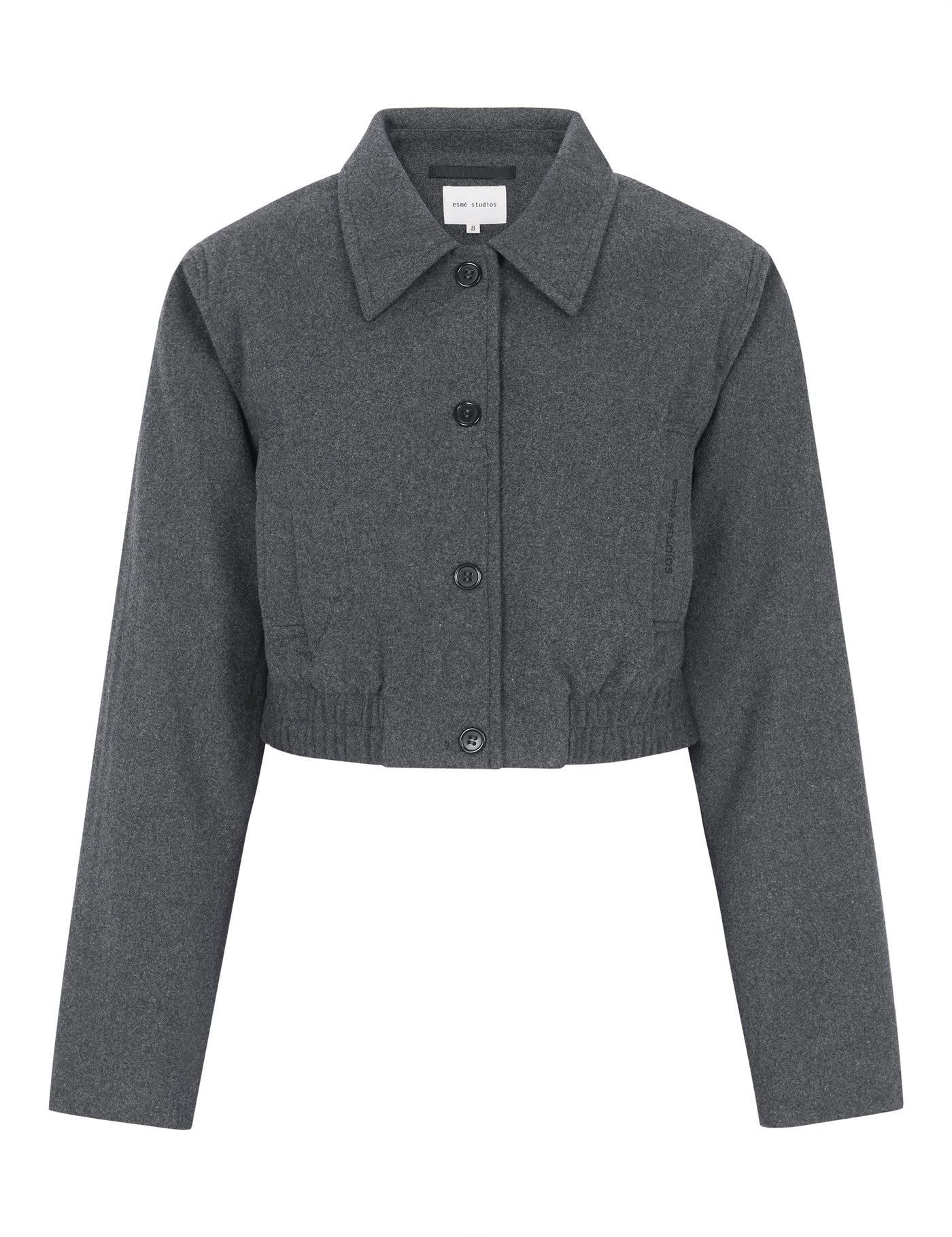 esmé studios ESBalmi Short Wool Jacket GRS Jacket 012 Gray Melange