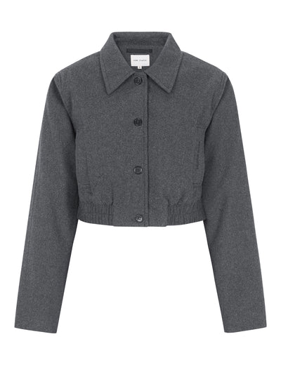 esmé studios ESBalmi Short Wool Jacket GRS Jacket 012 Gray Melange