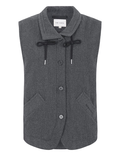 esmé studios ESBalmi Wool Vest GRS Vest 012 Gray Melange
