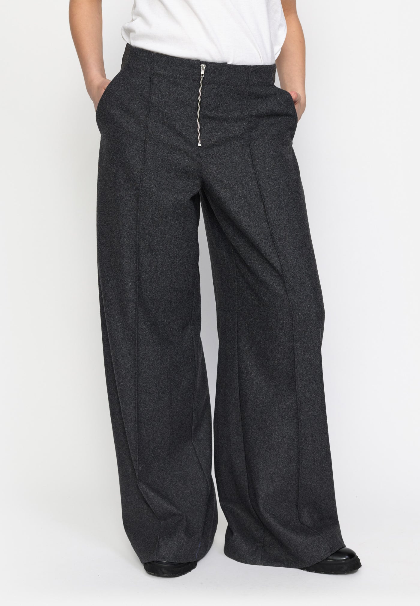 esmé studios ESBez Wool Pants GRS Pants 012 Gray Melange