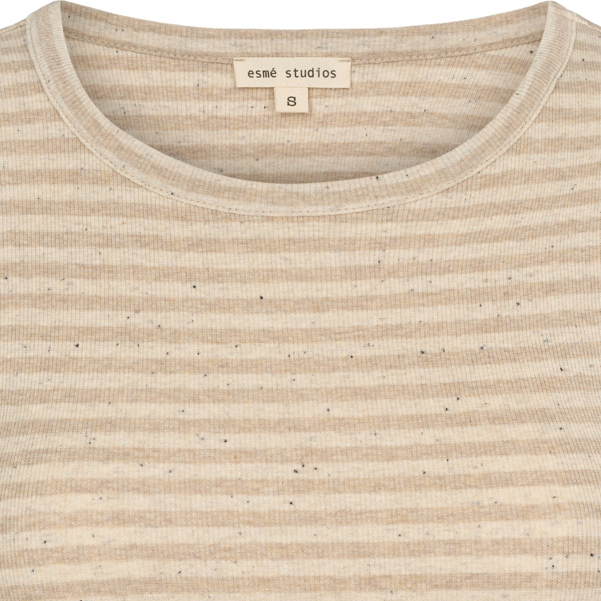 esmé studios ESBloom Stripe LS Top GOTS T-shirt and Tops 218 Buttercream