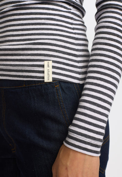esmé studios ESBloom Stripe LS Top GOTS T-shirt and Tops 268 Nine Iron