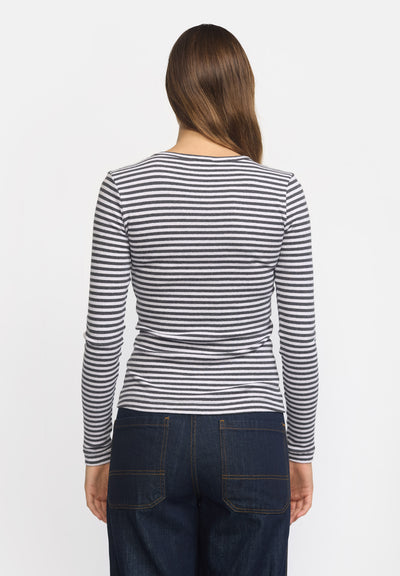 esmé studios ESBloom Stripe LS Top GOTS T-shirt and Tops 268 Nine Iron
