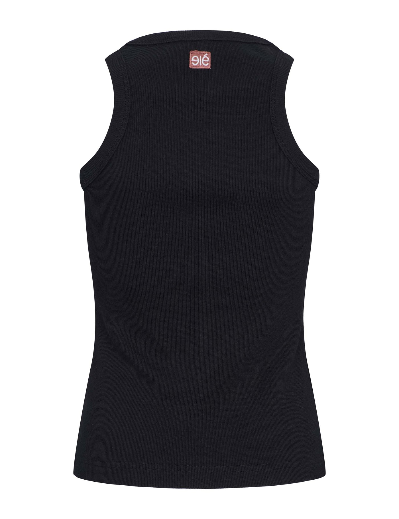 esmé studios ESBlossom Racerback Rib Tank T-shirt and Tops 001 Black