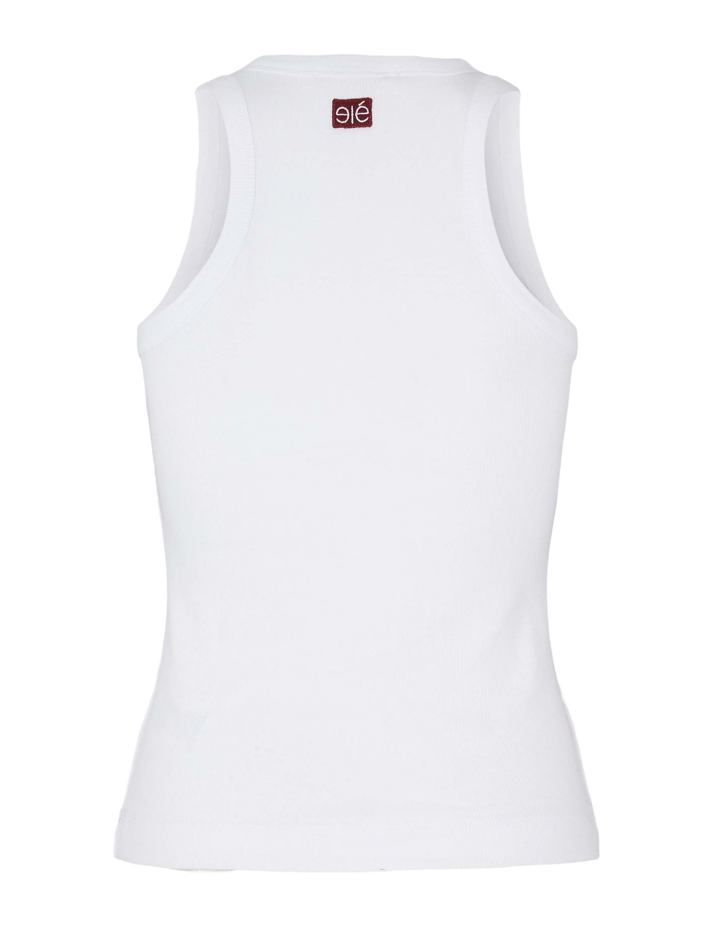 esmé studios ESBlossom Racerback Rib Tank T-shirt and Tops 002 White