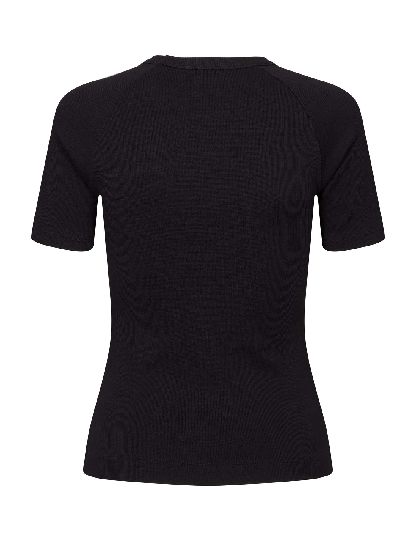 esmé studios ESBlossom SS O-neck Rib T-shirt T-shirt and Tops 001 Black