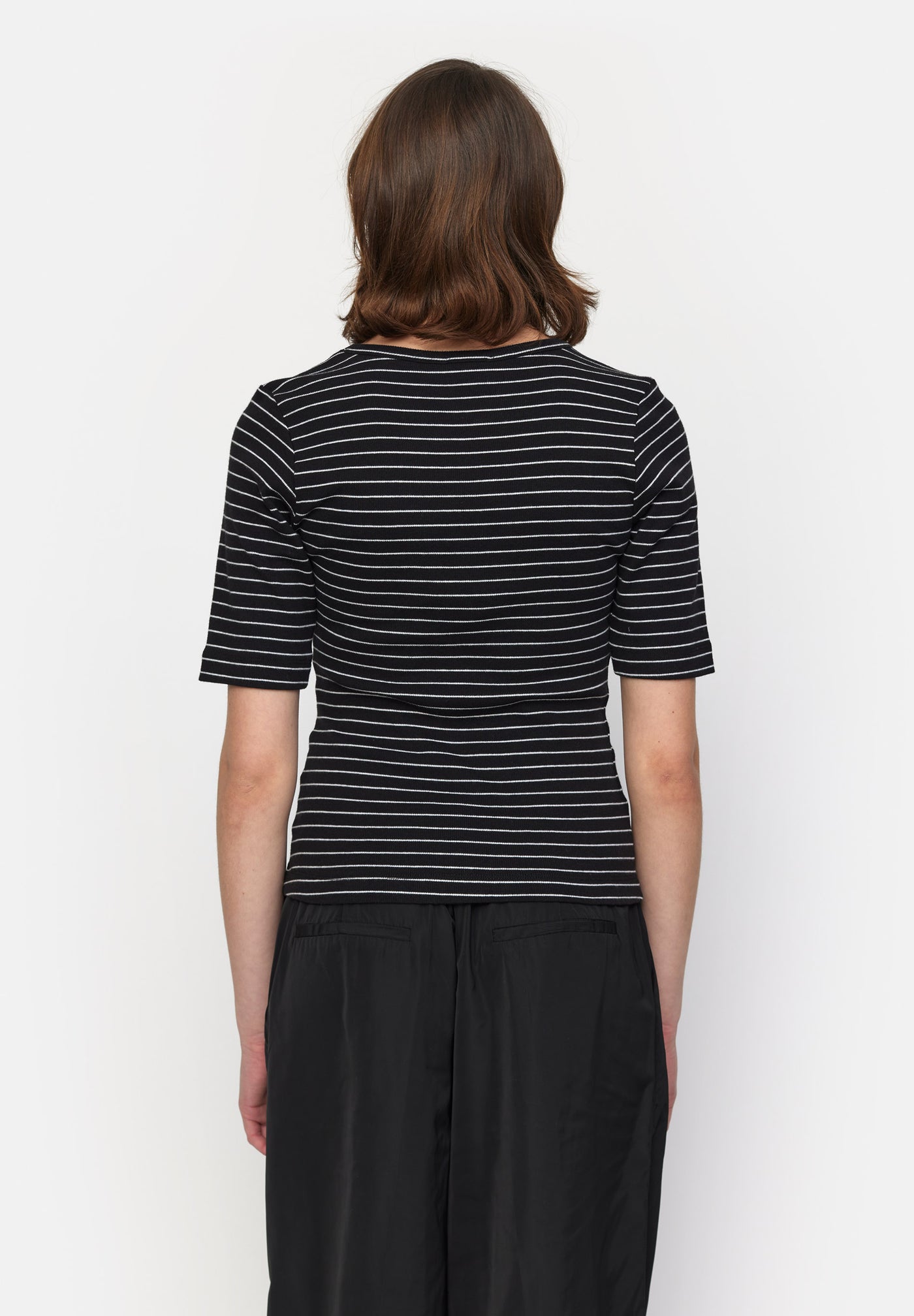 esmé studios ESBlossom Stripe 2/4 T-shirt GOTS T-shirt and Tops 001 Black