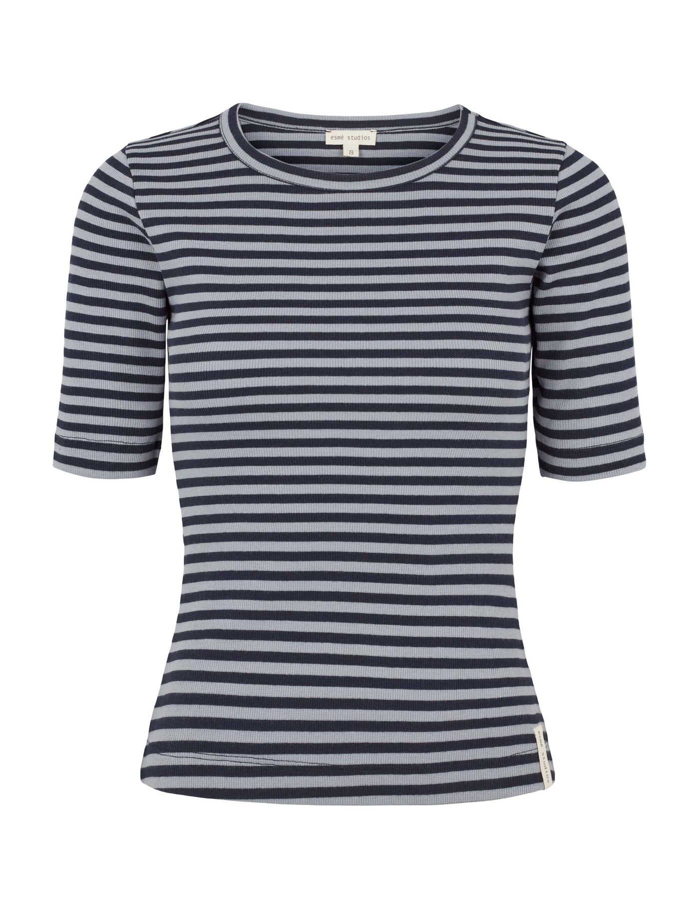 esmé studios ESBlossom Stripe 2/4 T-shirt GOTS T-shirt and Tops 093 Tradewinds