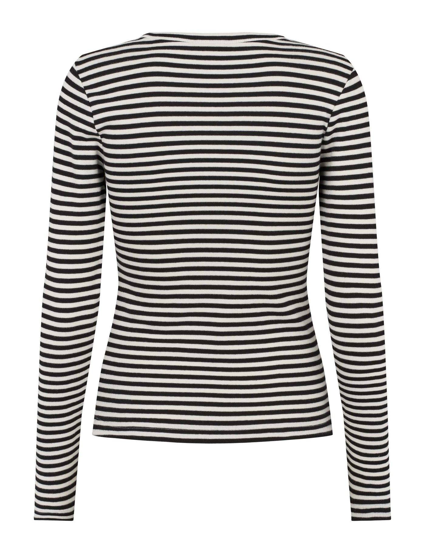 esmé studios ESBlossom Stripe LS Top GOTS T-shirt and Tops 186 Snow White Black Stripe