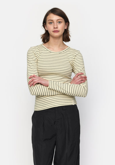 esmé studios ESBlossom Stripe LS Top GOTS T-shirt and Tops 257 Flan