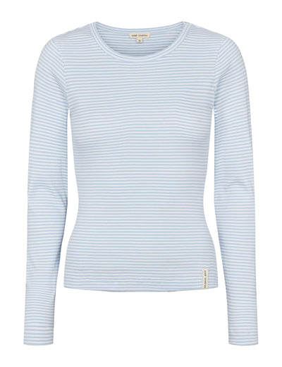 esmé studios ESBlossom Stripe LS Top GOTS T-shirt and Tops 263 Kentucky Blue