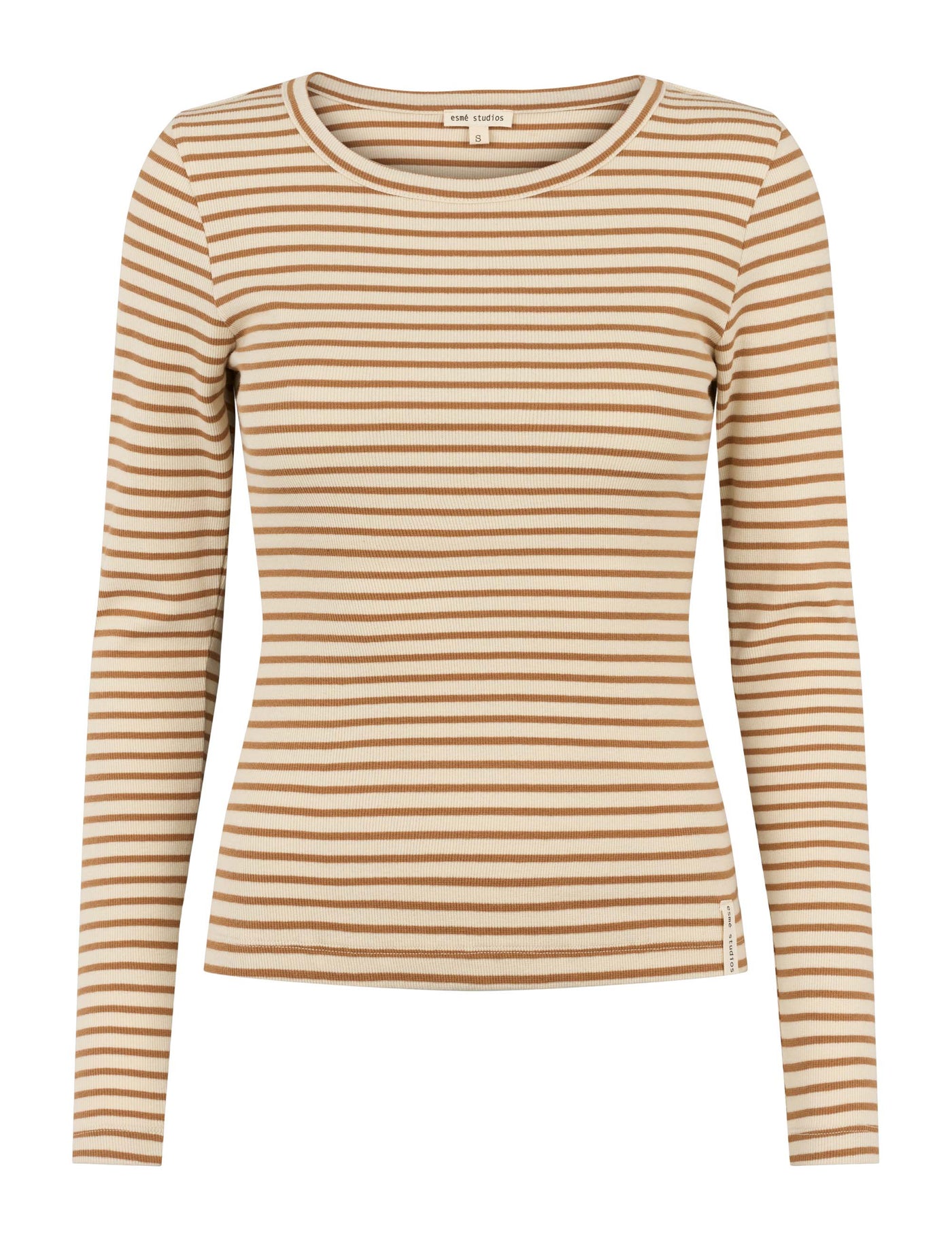 esmé studios ESBlossom Stripe LS Top GOTS T-shirt and Tops 283 Fog