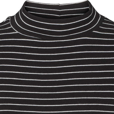 esmé studios ESBlossom Stripe LS Turtleneck GOTS T-shirt and Tops 001 Black