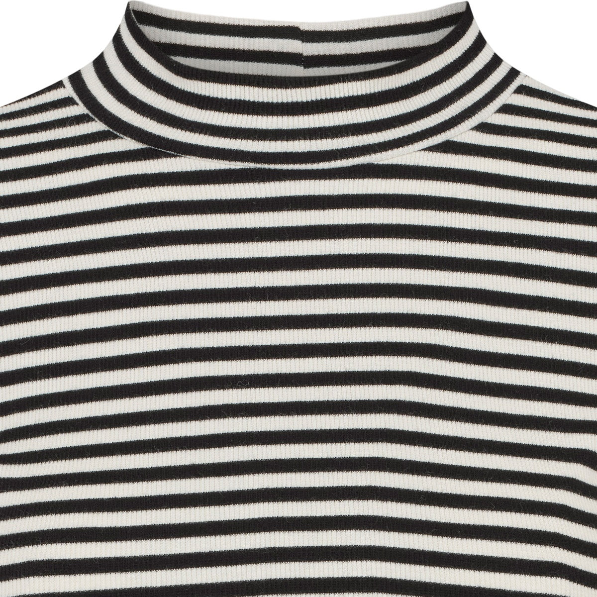 esmé studios ESBlossom Stripe LS Turtleneck GOTS T-shirt and Tops 186 Snow White Black Stripe