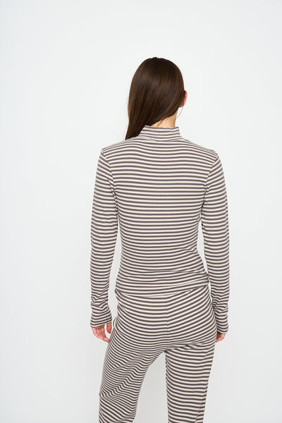 esmé studios ESBlossom Stripe LS Turtleneck GOTS T-shirt and Tops 260 Nacreous Clouds