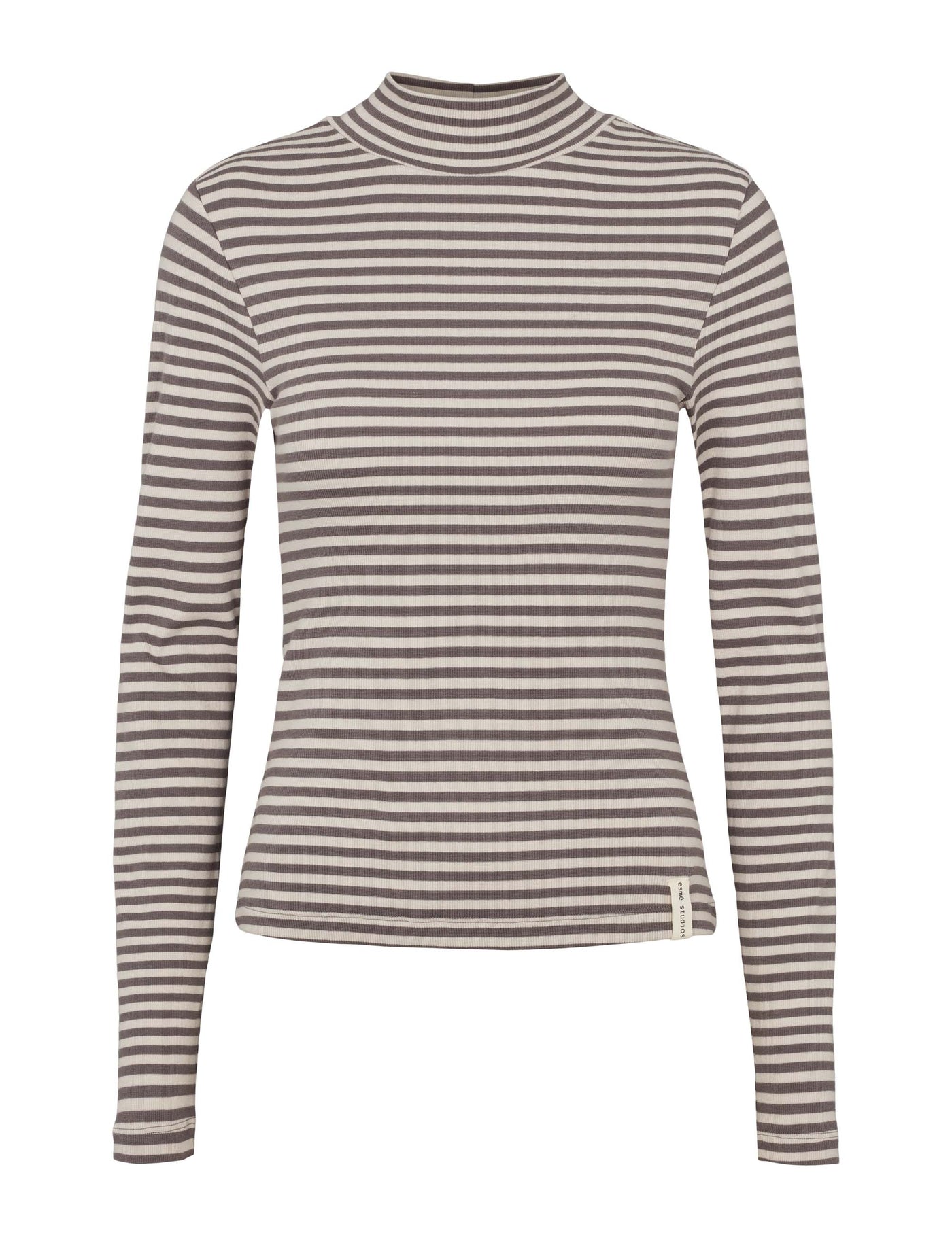esmé studios ESBlossom Stripe LS Turtleneck GOTS T-shirt and Tops 260 Nacreous Clouds
