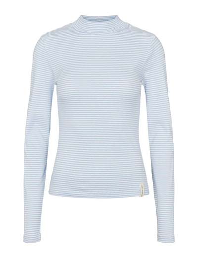 esmé studios ESBlossom Stripe LS Turtleneck GOTS T-shirt and Tops 263 Kentucky Blue