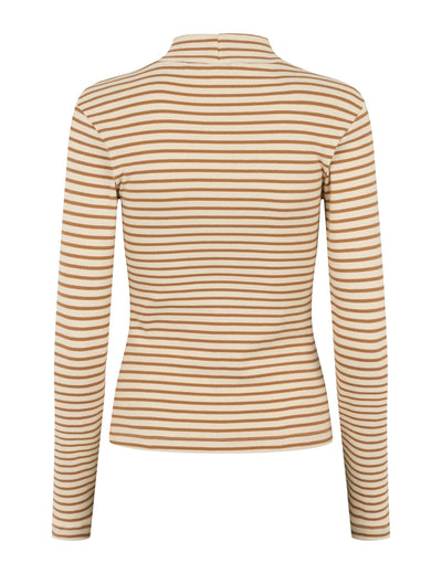 esmé studios ESBlossom Stripe LS Turtleneck GOTS T-shirt and Tops 283 Fog