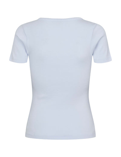 esmé studios ESBlossom Wide O-neck Top GOTS T-shirt and Tops 275 Halogen Blue