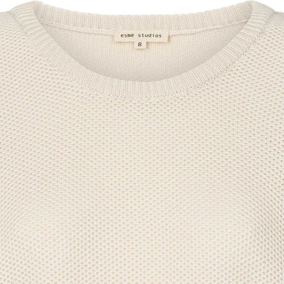 esmé studios ESCilla LS Knit Blouse Knit 132 Pristine