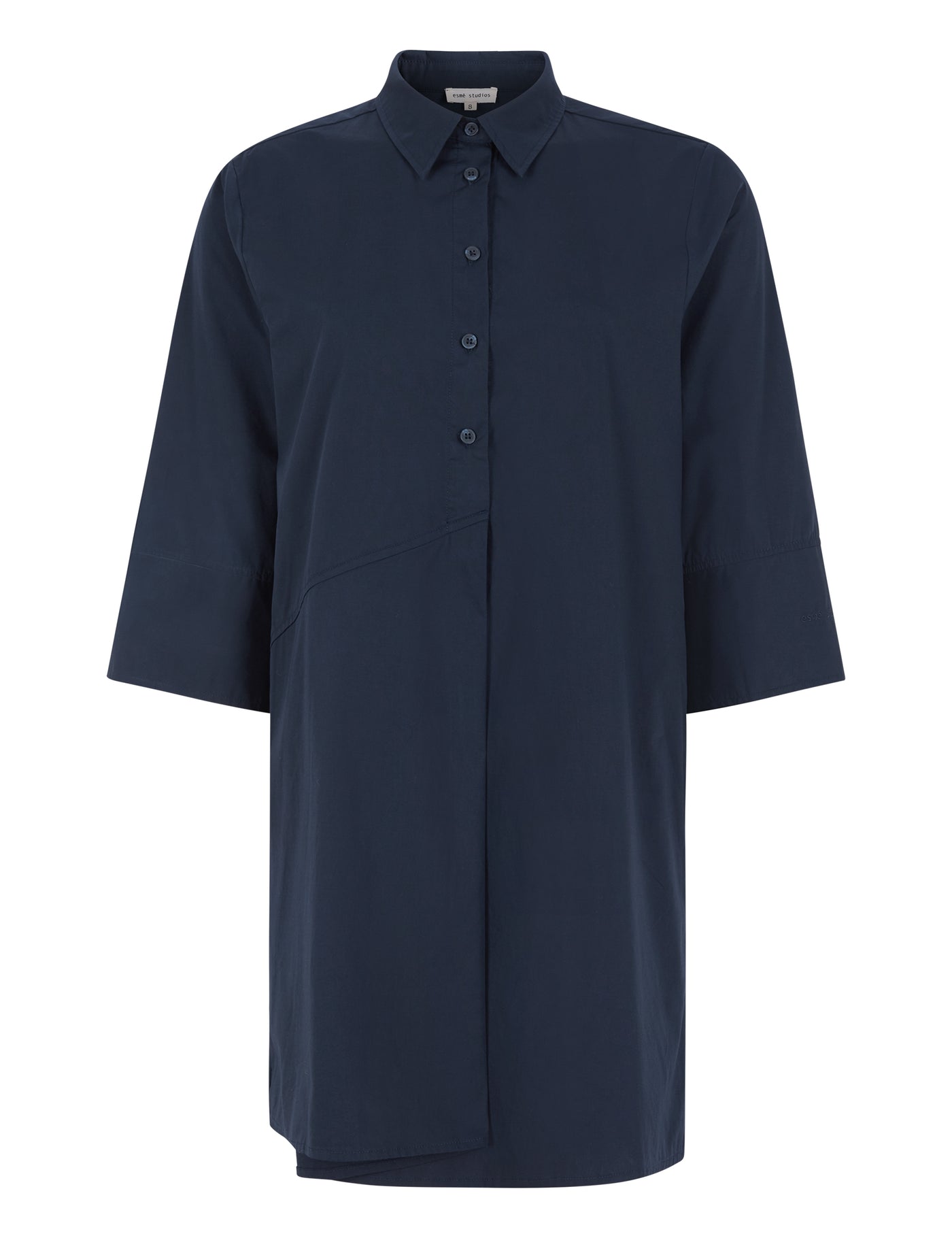 esmé studios ESCobana Short Shirt Dress Dresses and Jumpsuits 003 Dark Sapphire