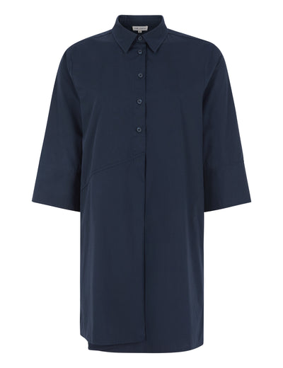 esmé studios ESCobana Short Shirt Dress Dresses and Jumpsuits 003 Dark Sapphire