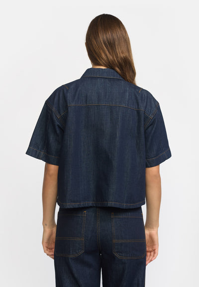 esmé studios ESEdina Denim Shirt Shirts & Blouse 183 Blue denim