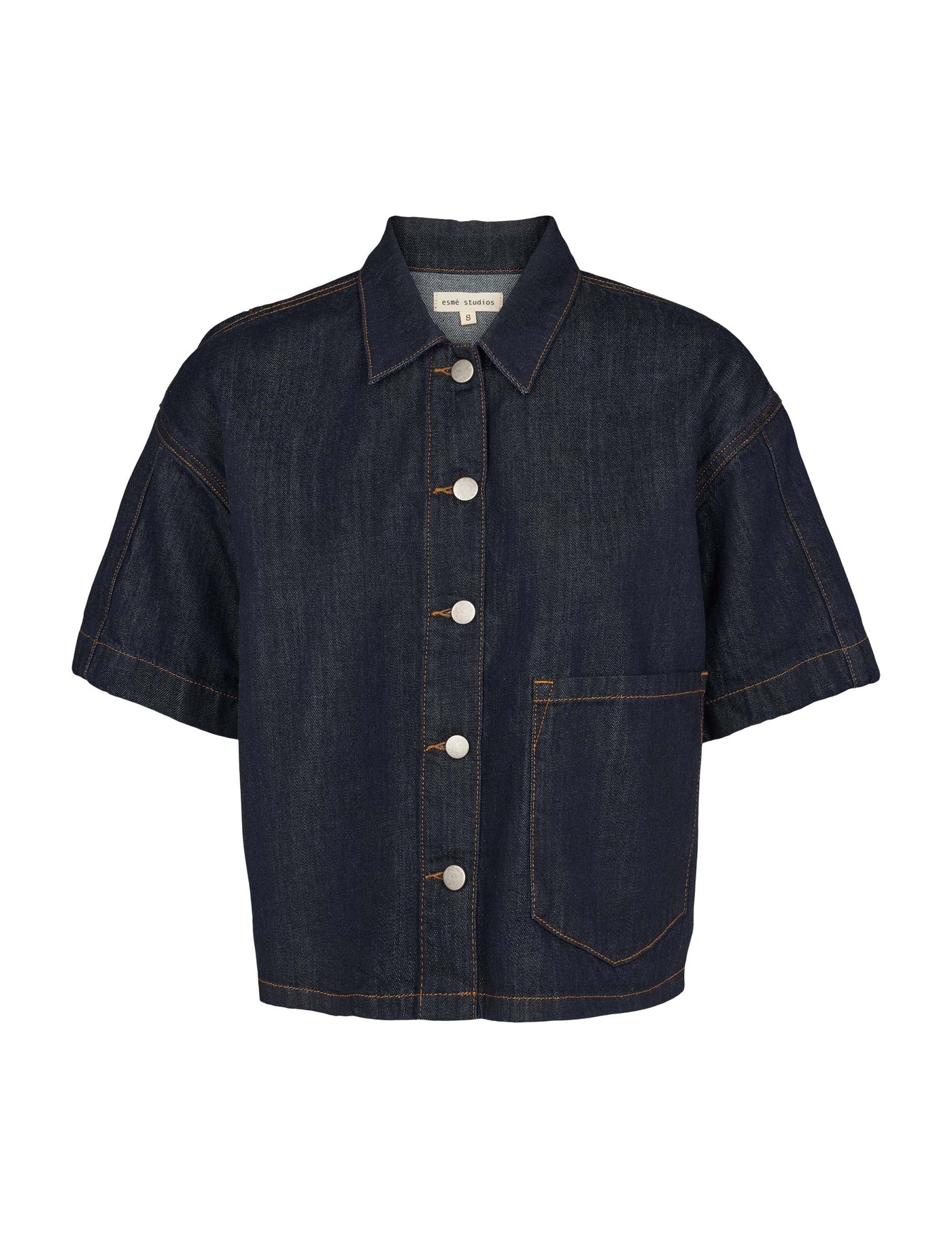 esmé studios ESEdina Denim Shirt Shirts & Blouse 183 Blue denim