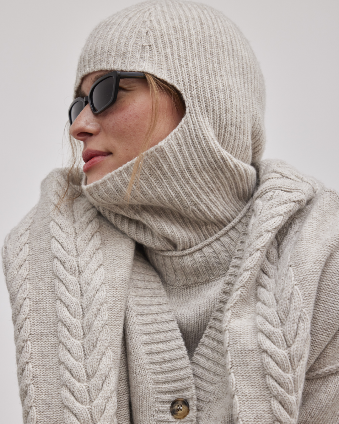 esmé studios ESElida Balaclava GOTS Accessories 020 Sand Melange
