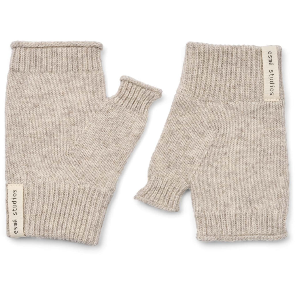 esmé studios ESElida Fingerless Gloves GOTS Accessories 020 Sand Melange