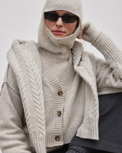 esmé studios ESElida Knit Cardigan GOTS Knit 020 Sand Melange