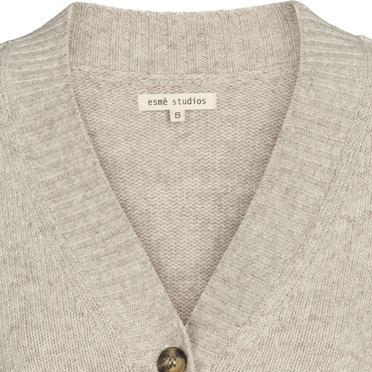 esmé studios ESElida Knit Cardigan GOTS Knit 020 Sand Melange